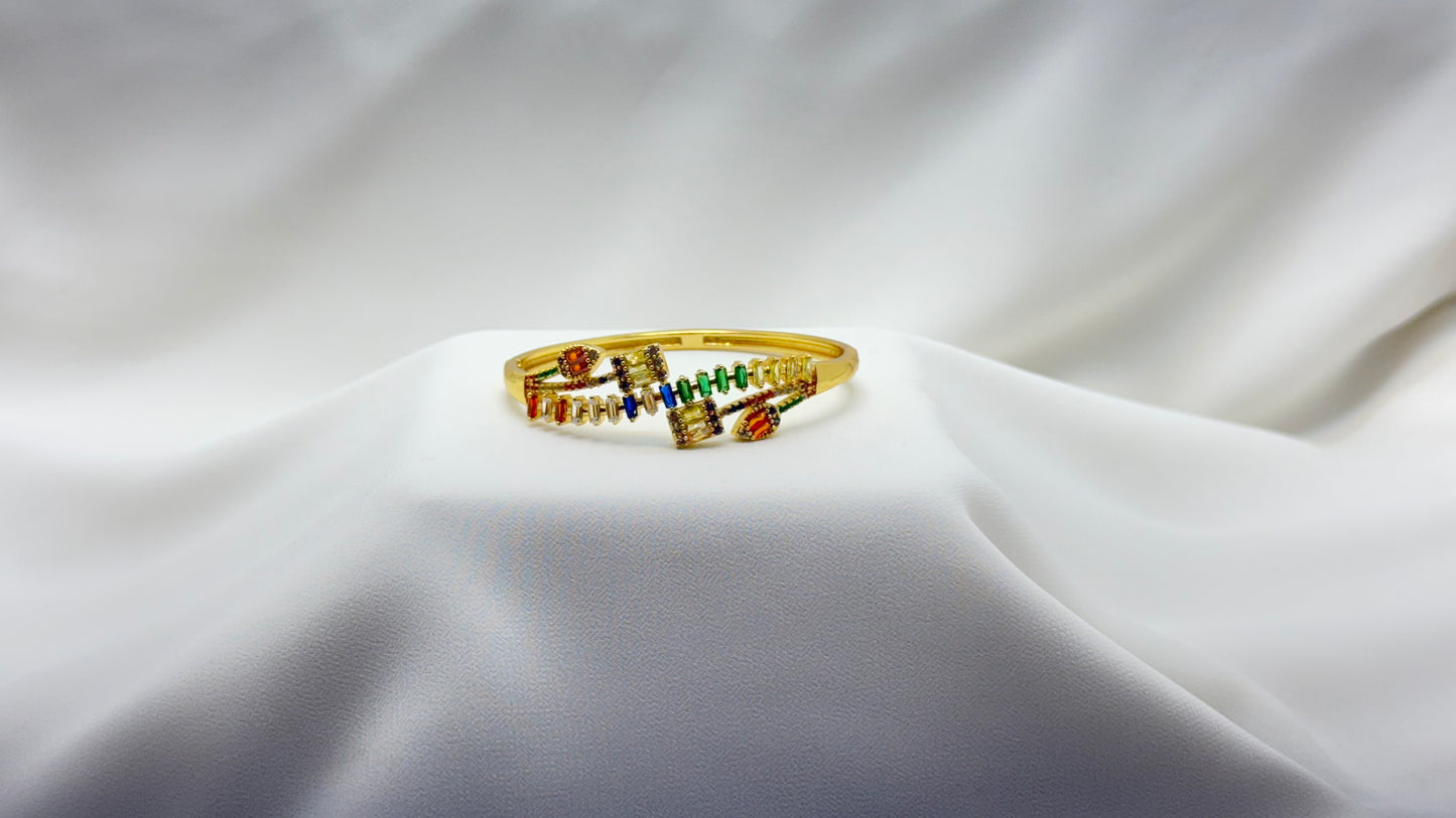 Multi-Colored Gem Bangle