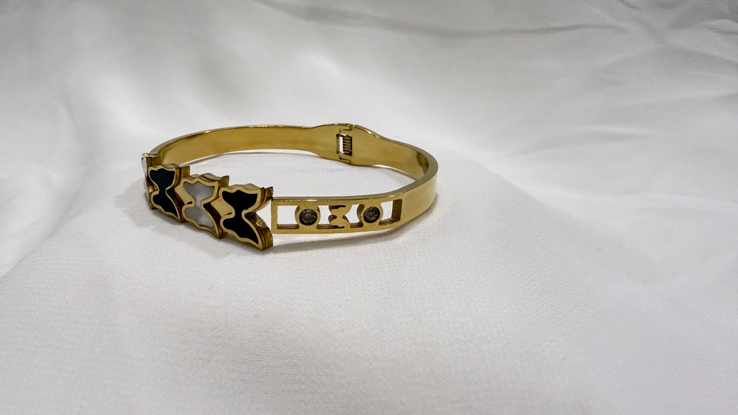Dual Bloom Bracelet Bangle