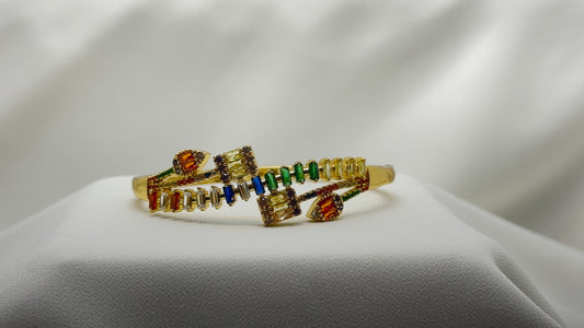 Multi-Colored Gem Bangle