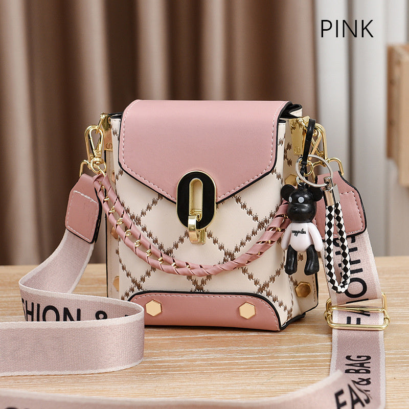 [PINK] Dual Colored Cross body bag
