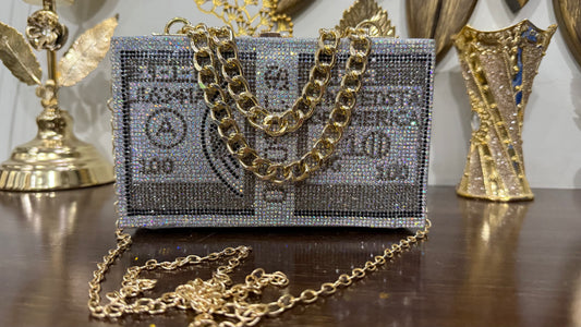 [SILVER] Million Dollar Sparkle Clutch