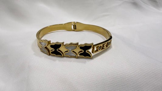 Dual Bloom Bracelet Bangle