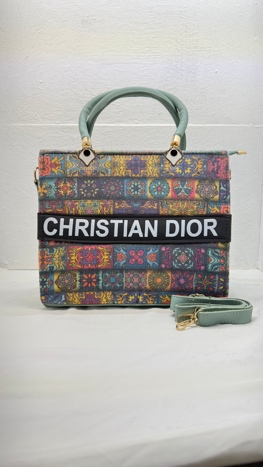 [LIGHT MINT] Printed Classic Tote Bag