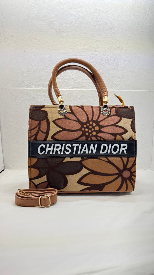 [BROWN] Printed Classic Tote Bag