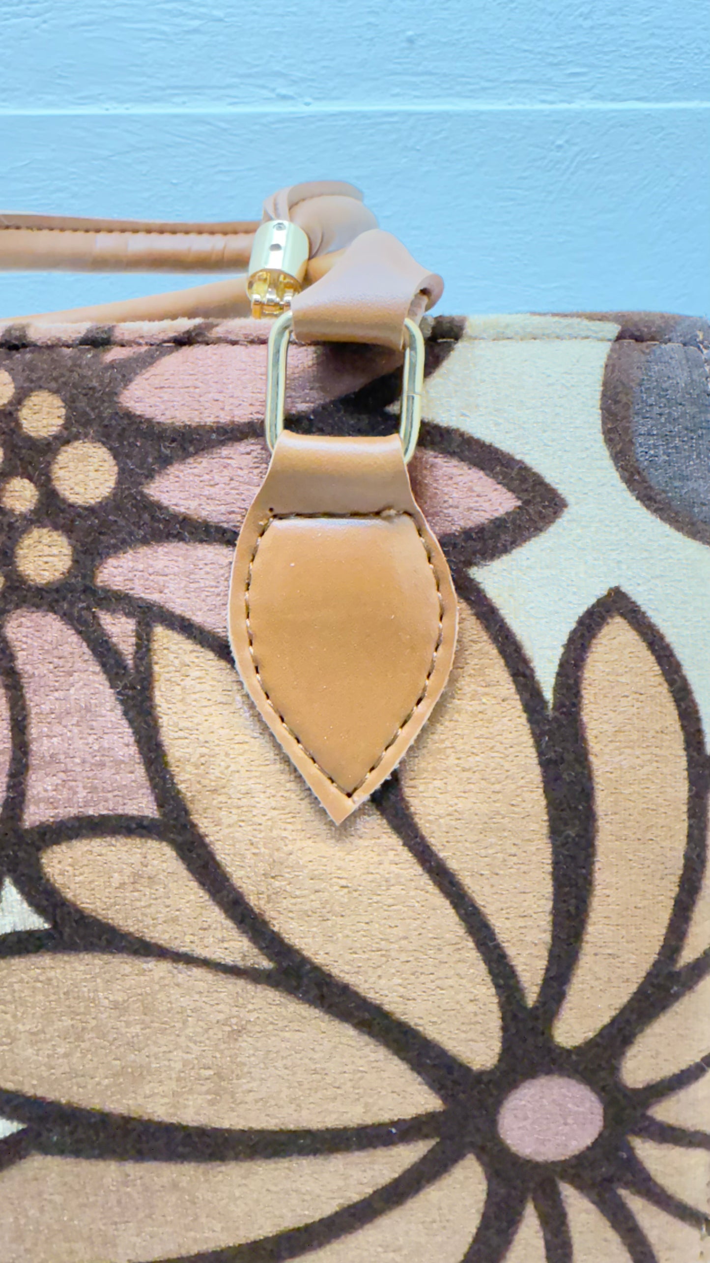 [BROWN] Printed Classic Tote Bag