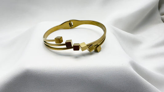 Golden Matrix Bangle